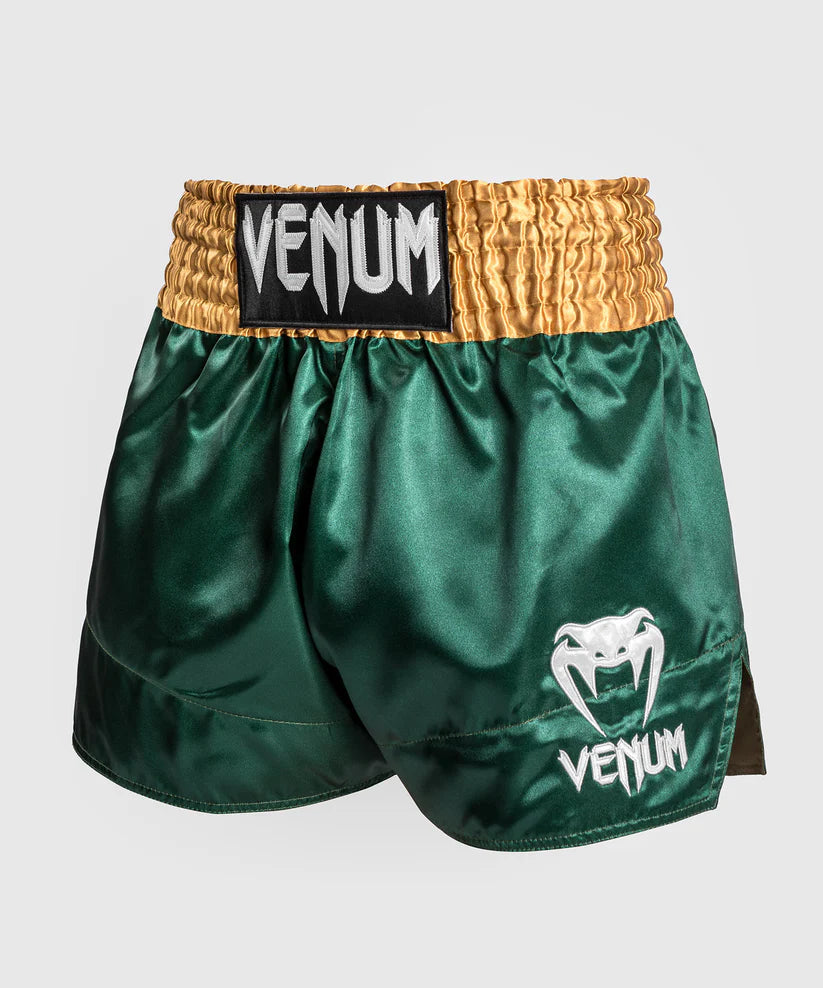 VENUM CLASSIC - SHORTS DA MUAY THAI VERDE-ORO-BIANCO