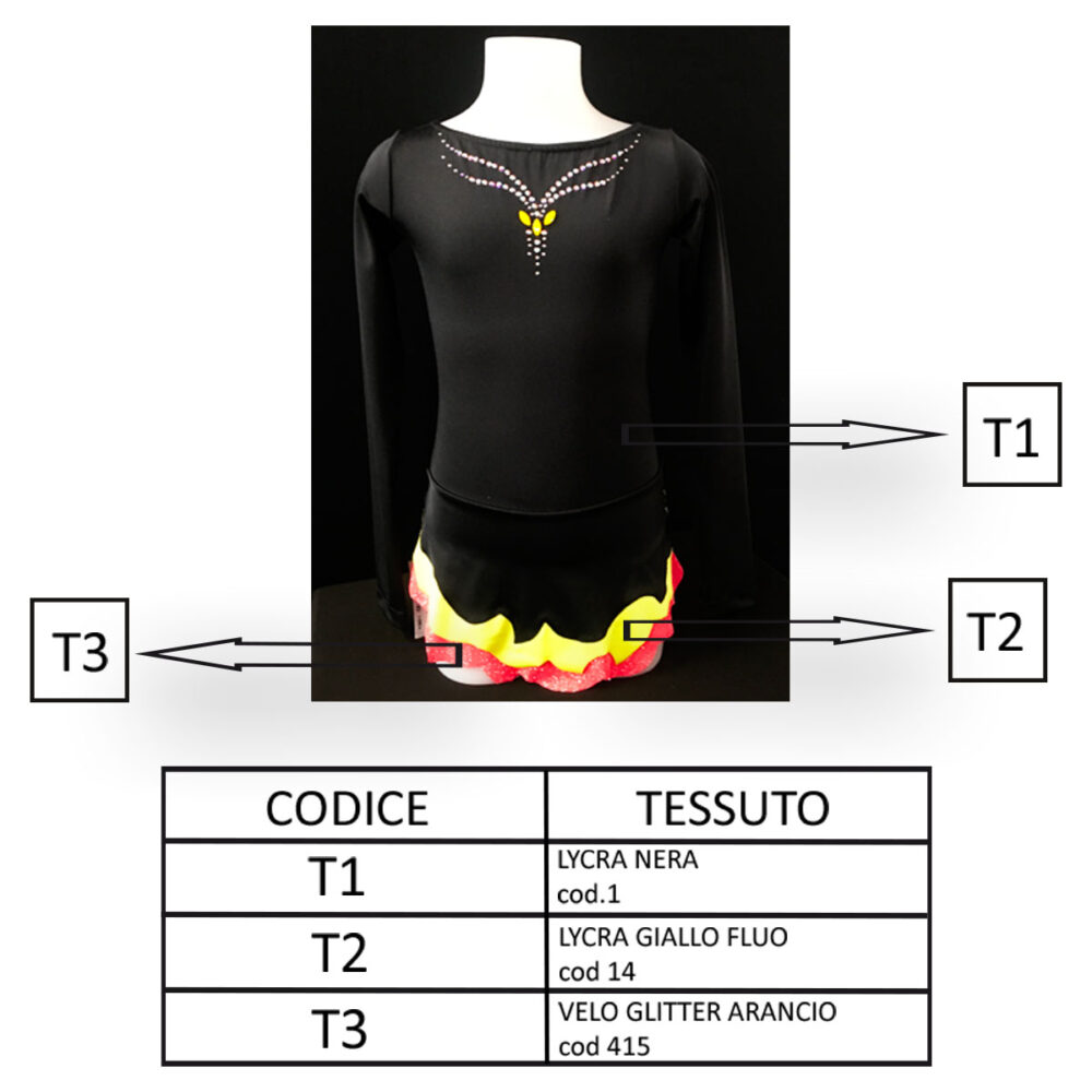 BODY RITMICA PASTORELLI MOD. EVELINE