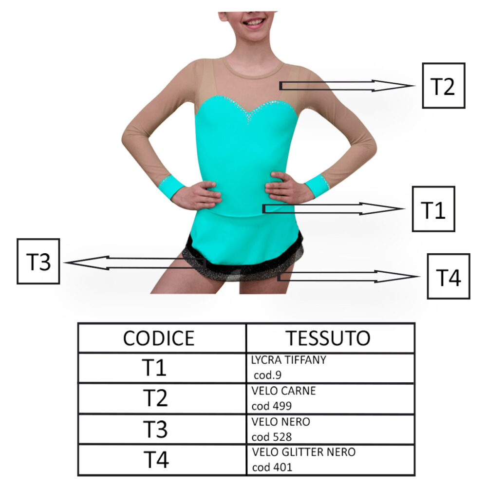 BODY RITMICA PASTORELLI MOD. SISSY