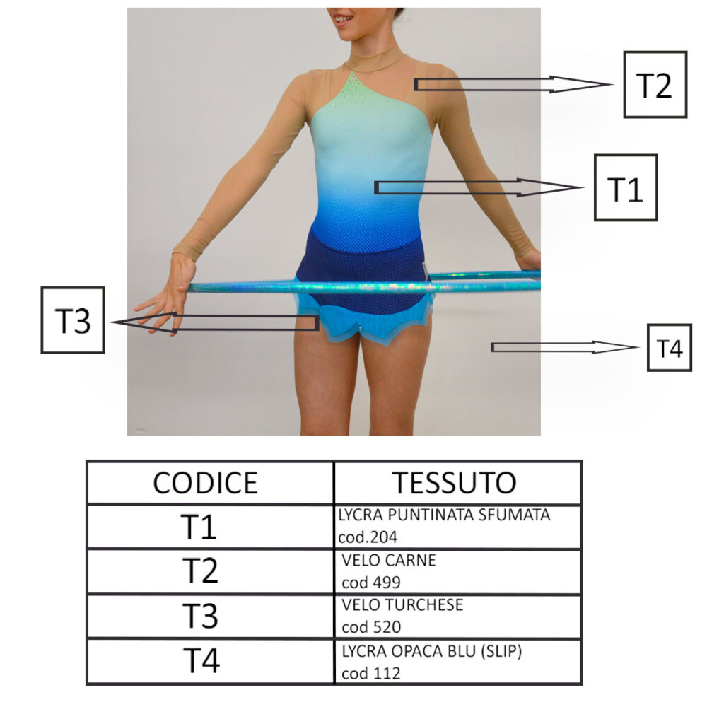 BODY RITMICA PASTORELLI MOD. DORY