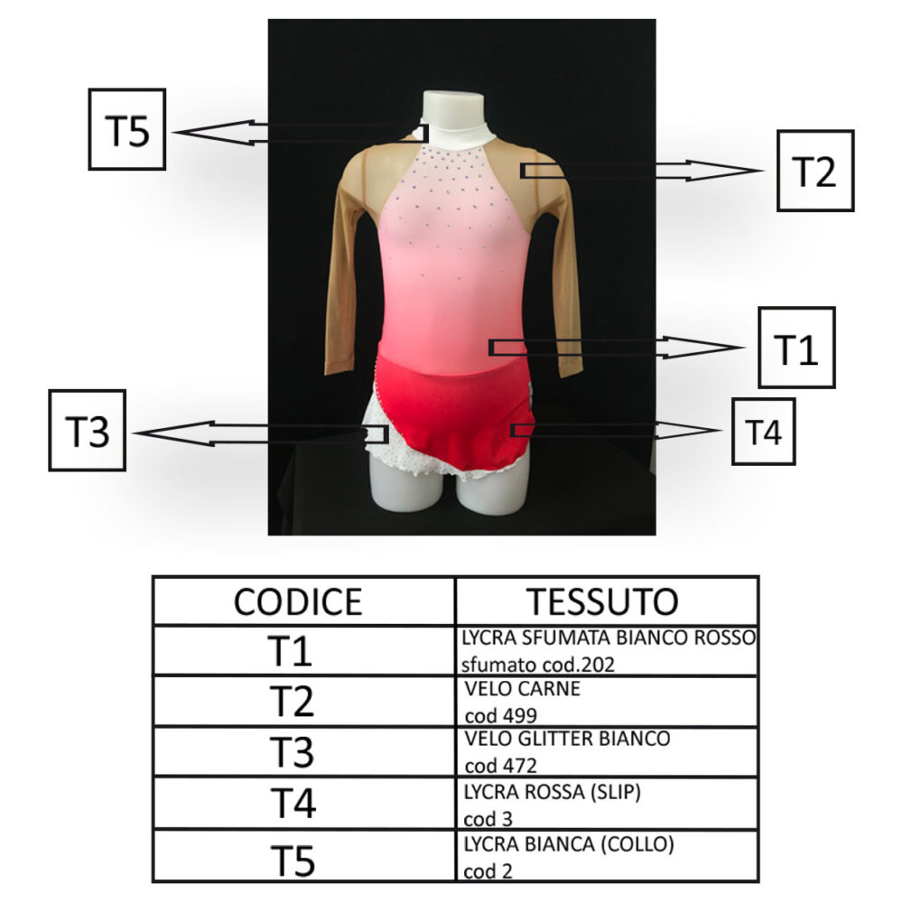 BODY RITMICA PASTORELLI MOD. MARILIYN