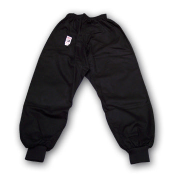PANTALONI NERI CON ELASTICO IN VITA E CAVIGLIE - KUNG FU