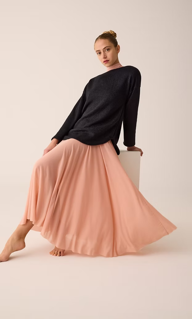 GONNA LUNGA FLUIDA IN TULLE PRIDANCE
