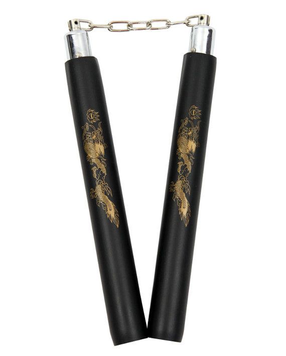 Nunchaku in gomma spugna con catena