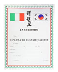 DIPLOMA TAEKWONDO CLASSIFICAZIONE