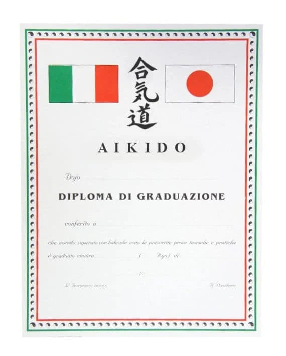 DIPLOMA AIKIDO GRADUAZIONE