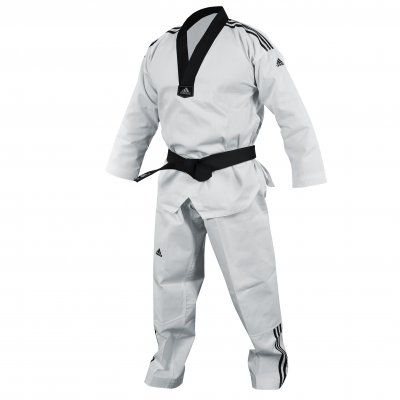 UNIFORME TAEKWONDO MOD. ADI-CLUB 3III COLLO NERO ADIDAS