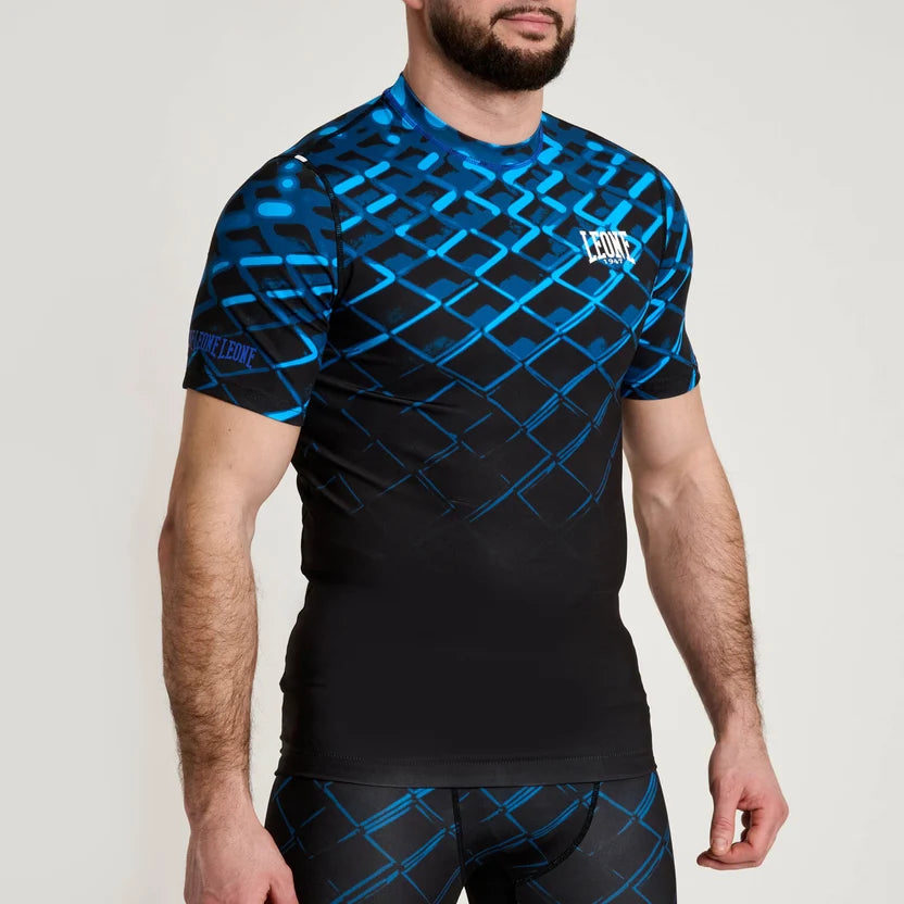 RASHGUARD MANICHE CORTE UOMO MMA CAGE LEONE