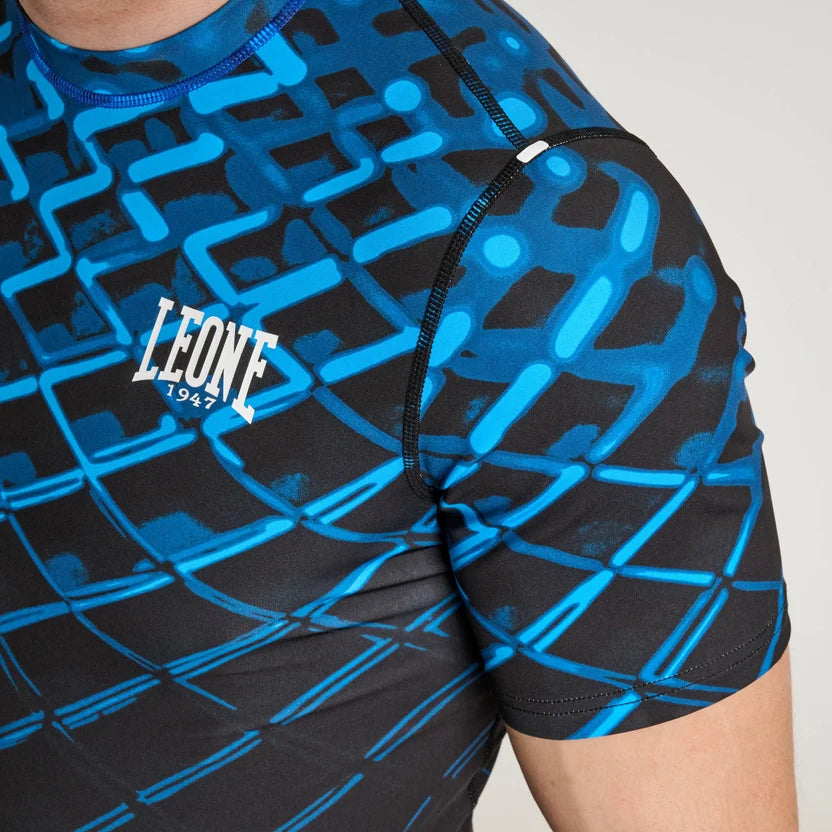 RASHGUARD MANICHE CORTE UOMO MMA CAGE LEONE