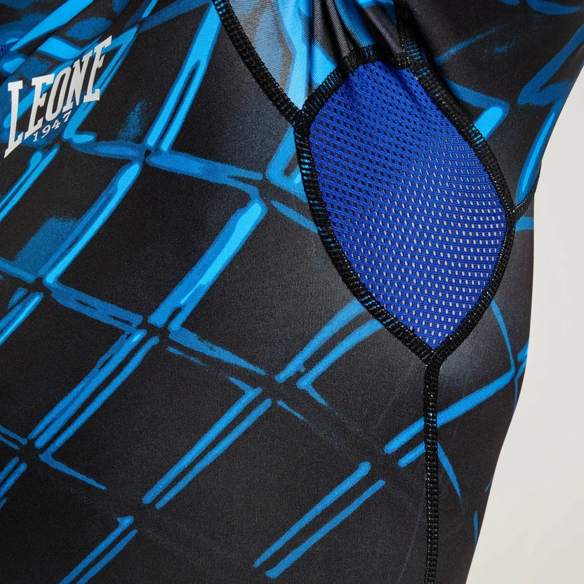 RASHGUARD MANICHE CORTE UOMO MMA CAGE LEONE