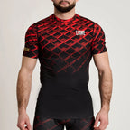 RASHGUARD MANICHE CORTE UOMO MMA CAGE LEONE