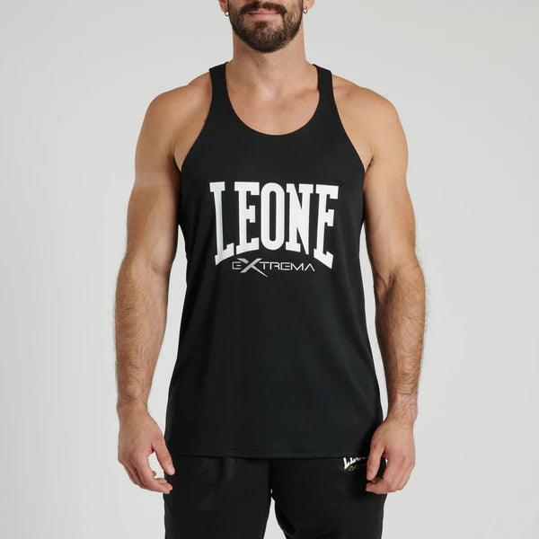CANOTTA LOGO LEONE - NERO
