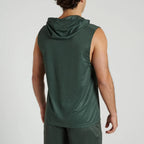 SMANICATO CON CAPPUCCIO LOGO LEONE - VERDE