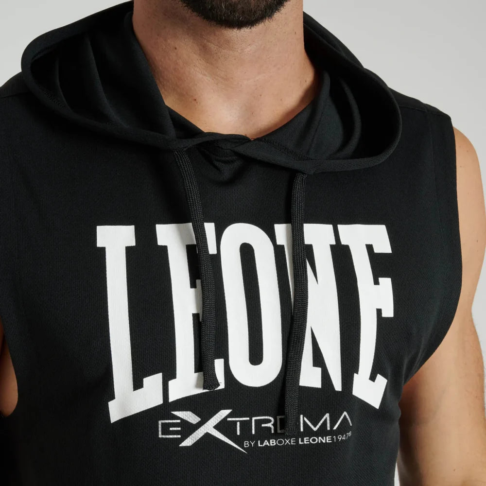 SMANICATO CON CAPPUCCIO LOGO LEONE