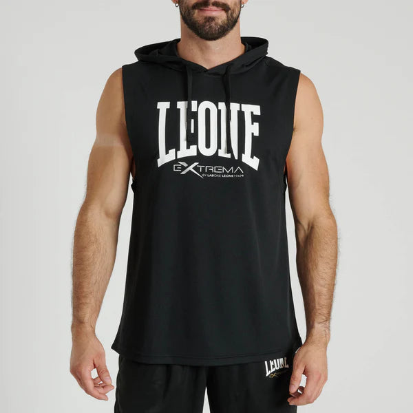 SMANICATO CON CAPPUCCIO LOGO LEONE