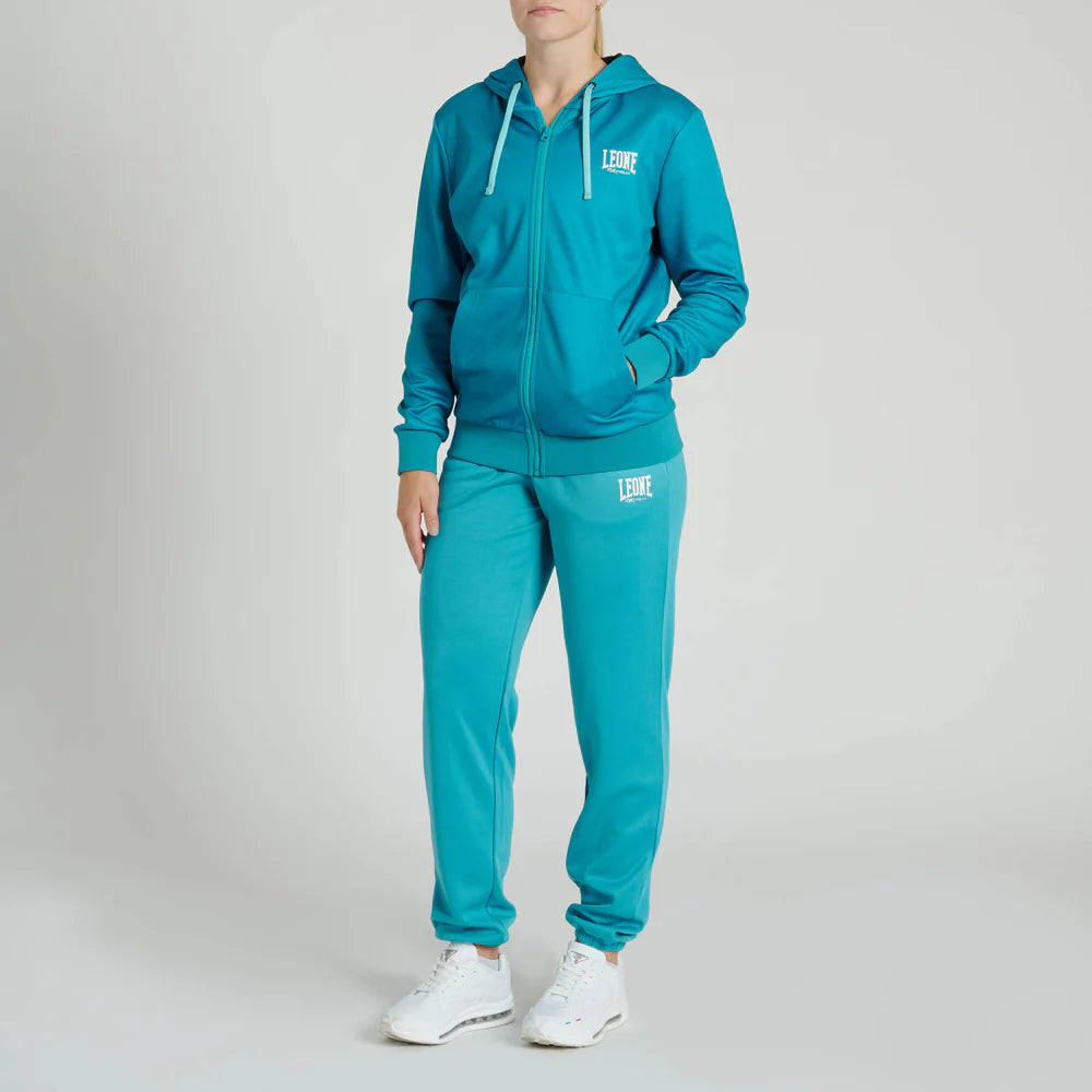 FELPA DONNA CON CAPPUCCIO LOGO LEONE
