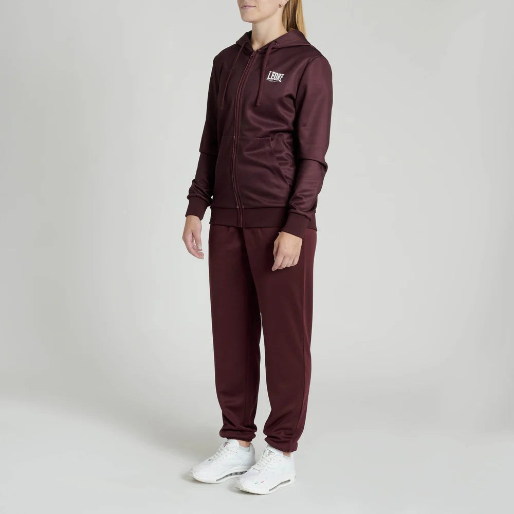 FELPA DONNA CON CAPPUCCIO LOGO LEONE