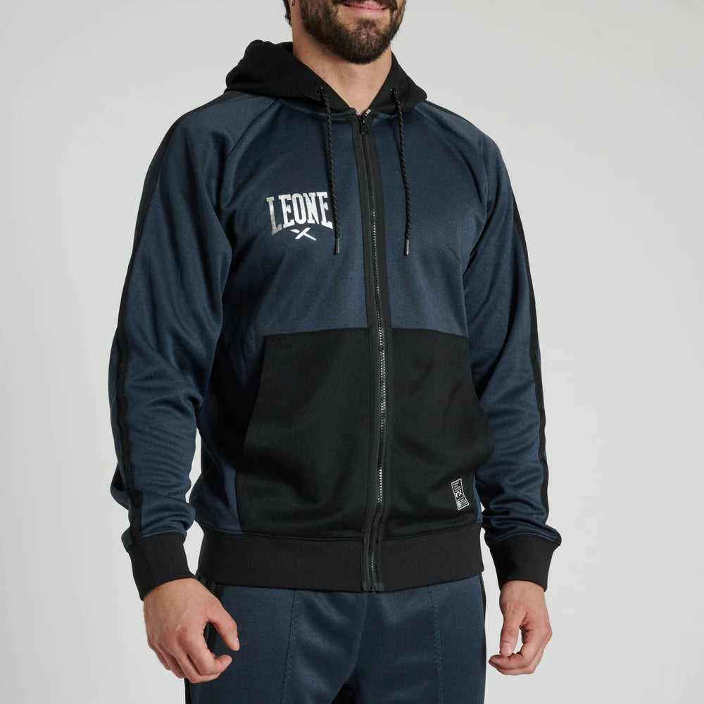 FELPA MELANGE LEONE - BLU