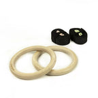 COPPIA ANELLI GINNASTICA IN LEGNO CON STRAP 3,8 MM DIAMOND