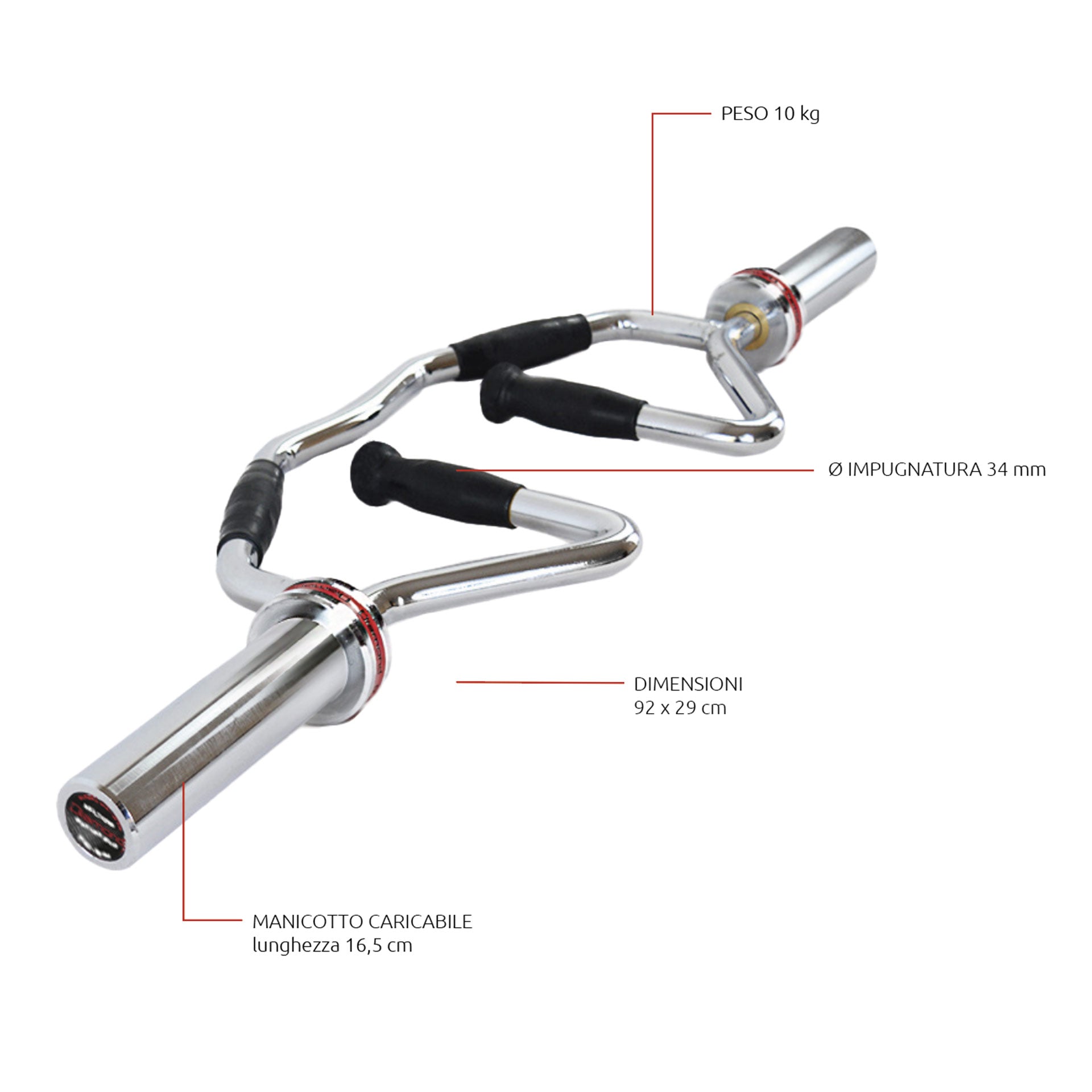 BILANCIERE OLIMPICO – MULTIGRIP JK FITNESS