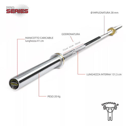 BILANCIERE OLIMPICO COMPETIZIONE – 220 CM DIAMOND
