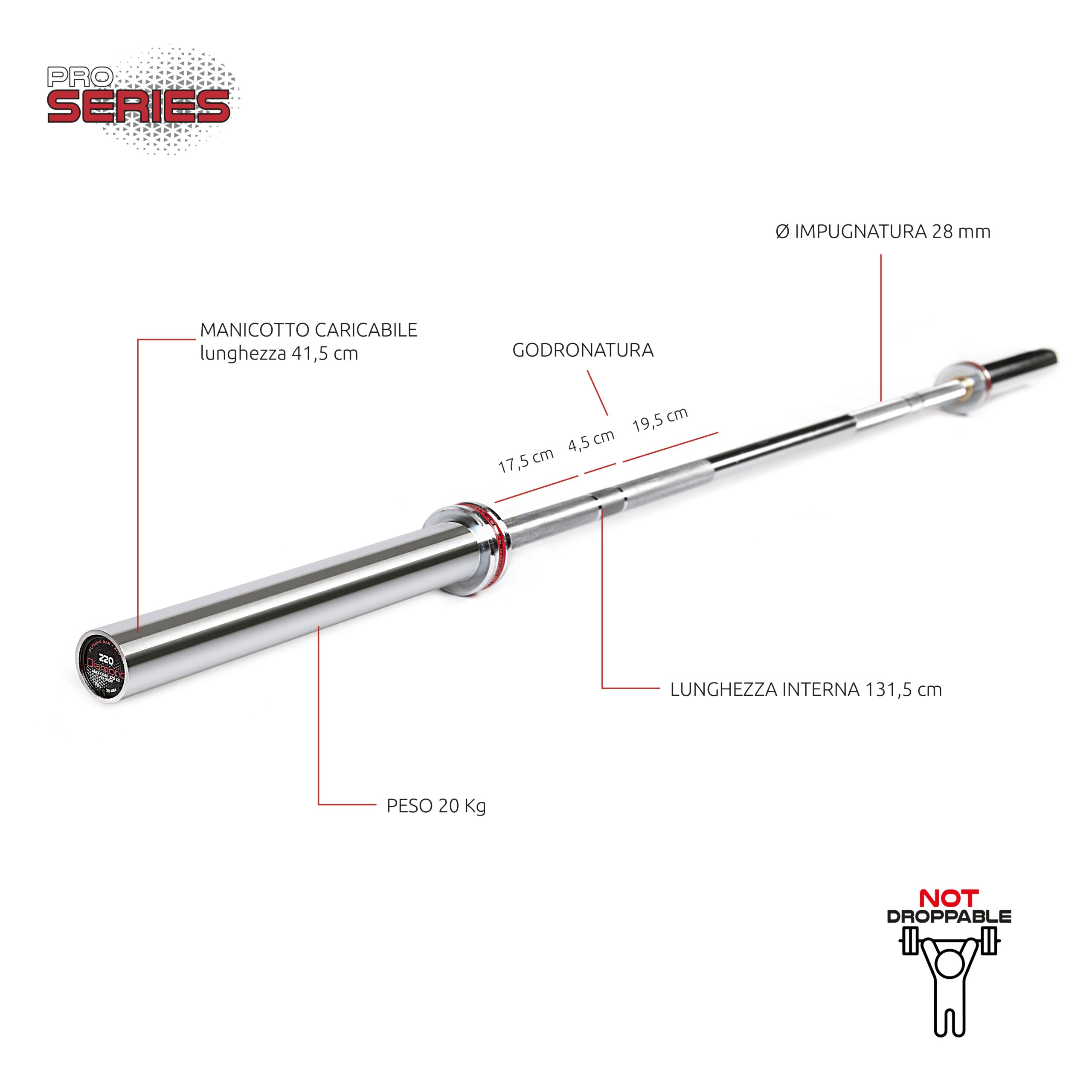 BILANCIERE OLIMPICO – 220 CM  JK FITNESS