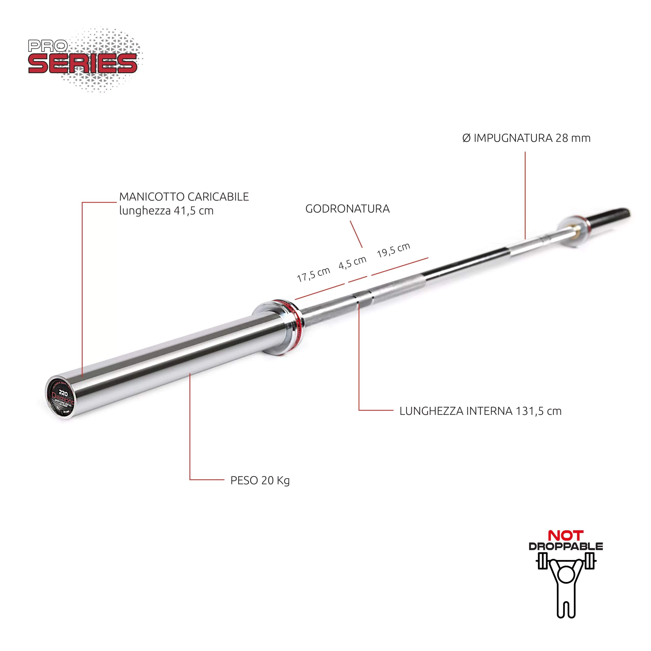BILANCIERE OLIMPICO – 220 CM DIAMOND