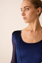 BODY SCOLLO QUADRATO CORPETTO IN VELLUTO - DANZA