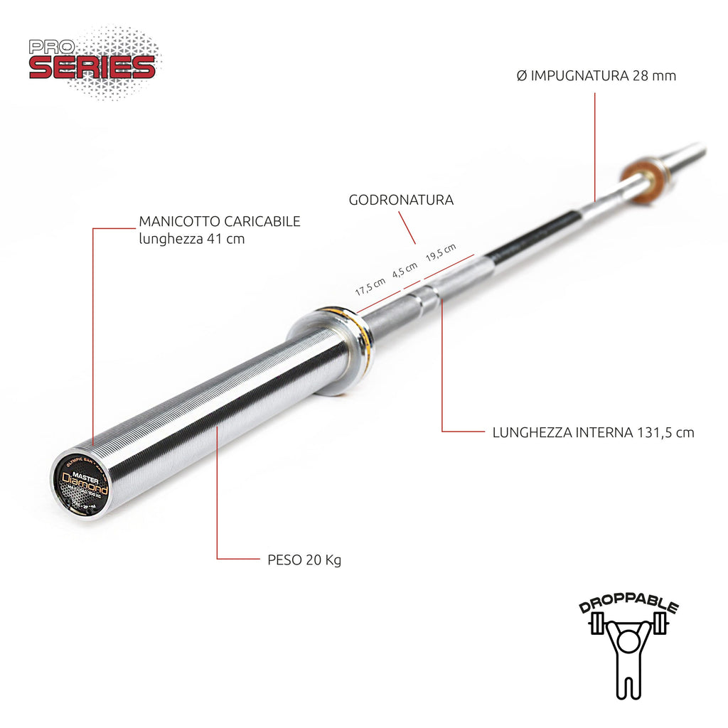 BILANCIERE OLIMPICO MASTER – 220 CM JK FITNESS