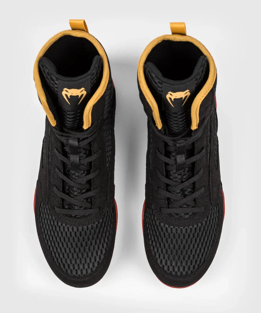 SCARPE DA BOXE VENUM MOD. CONTENDER - NERO/ROSSO/ORO