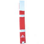 CINTURA ADIDAS 6° DAN BIANCA E ROSSA IN COTONE 100%