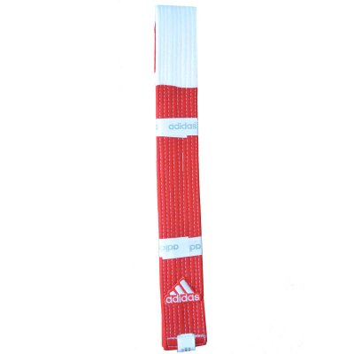 CINTURA ADIDAS 6° DAN BIANCA E ROSSA IN COTONE 100%