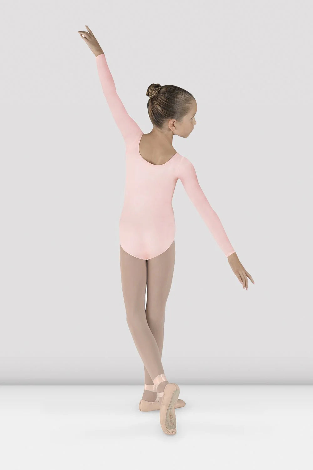 BODY DA BAMBINA A MANICA LUNGA IN COTONE ELASTICIZZATO BLOCH - DANZA
