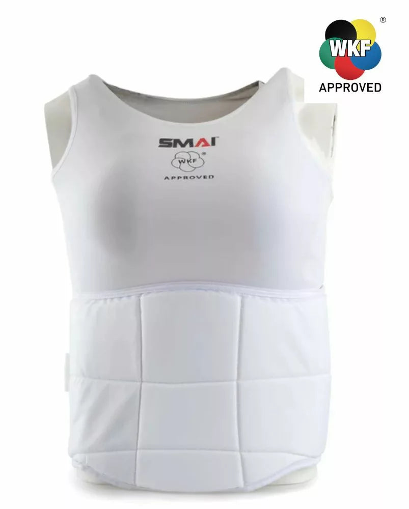 CORPETTO KARATE ADDOMINALE FEMMINILE SMAI APPROVATO WKF