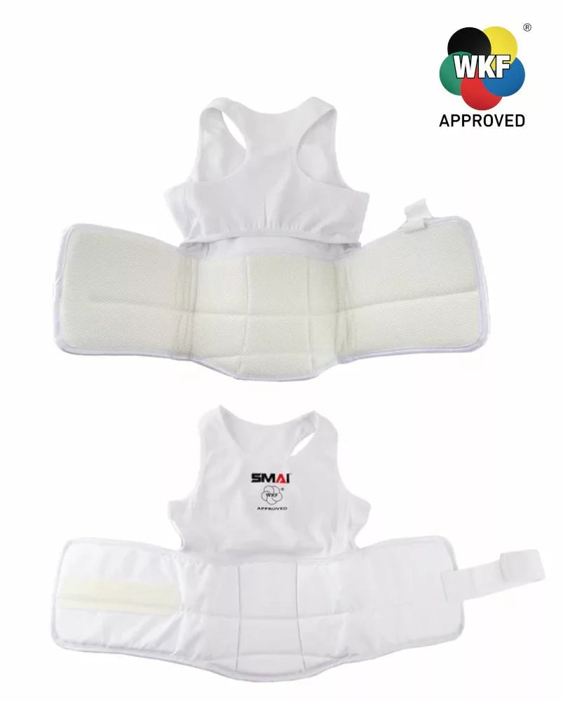 CORPETTO KARATE ADDOMINALE FEMMINILE SMAI APPROVATO WKF