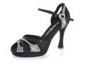 SCARPA DA BALLO DANCIN RASO E CRISTALLI TACCO 10 CM