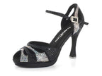 SCARPA DA BALLO DANCIN RASO E CRISTALLI TACCO 10 CM