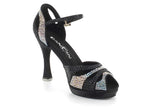 SCARPA DA BALLO DANCIN RASO E CRISTALLI TACCO 10 CM
