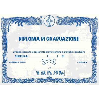 DIPLOMA DI GRADUAZIONE ORIZZONTALE