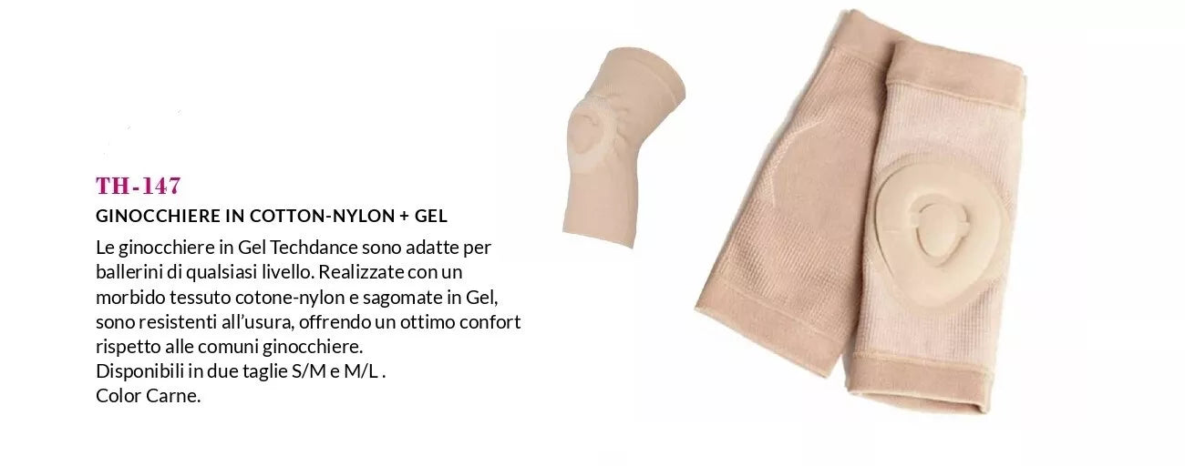 GINOCCHIERA IN COTTON/NYLON E GEL TECHDANCE