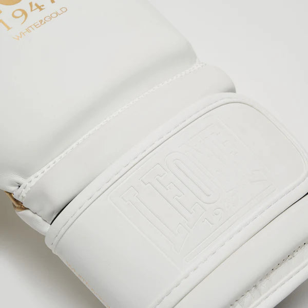 GUANTI BOXE WHITE&GOLD LEONE - BIANCO