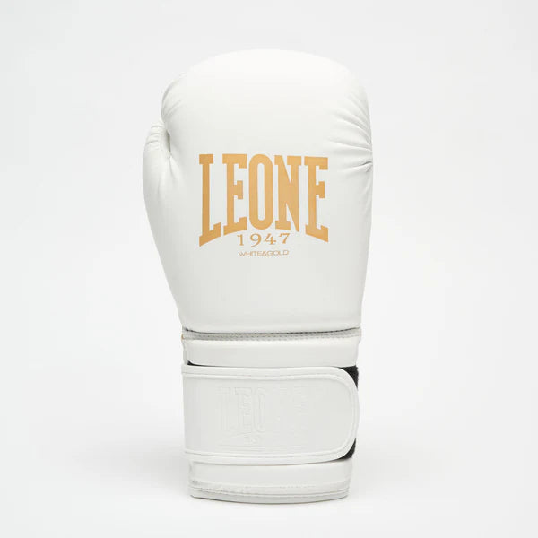 GUANTI BOXE WHITE&GOLD LEONE - BIANCO