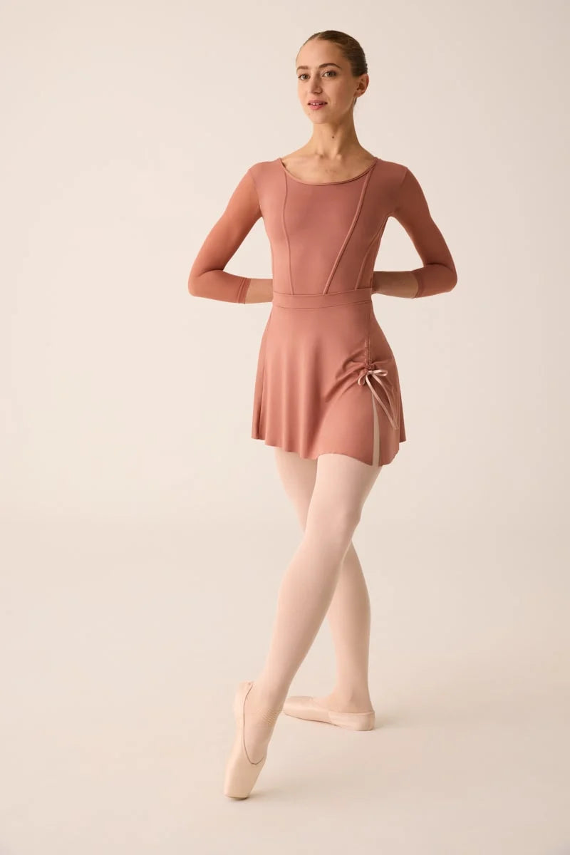 GONNA CON ARRICCIATURA IN MICROFIBRA - DANZA