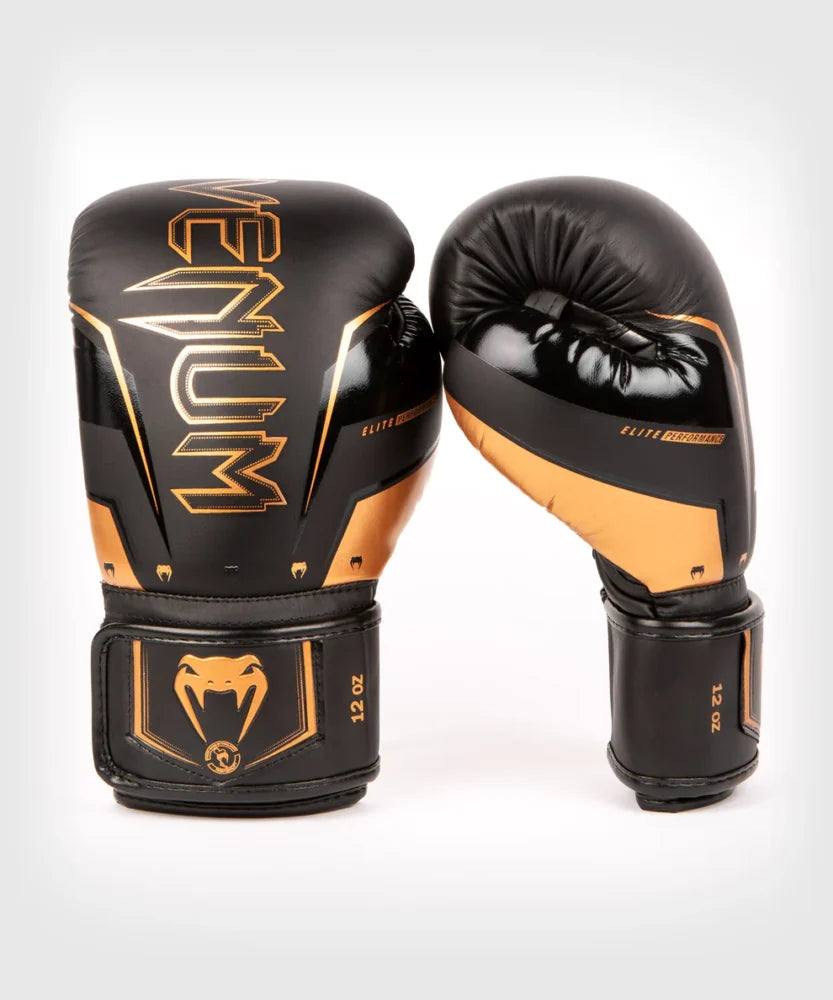 GUANTONI DA BOXE VENUM ELITE EVO - NERO/BRONZO