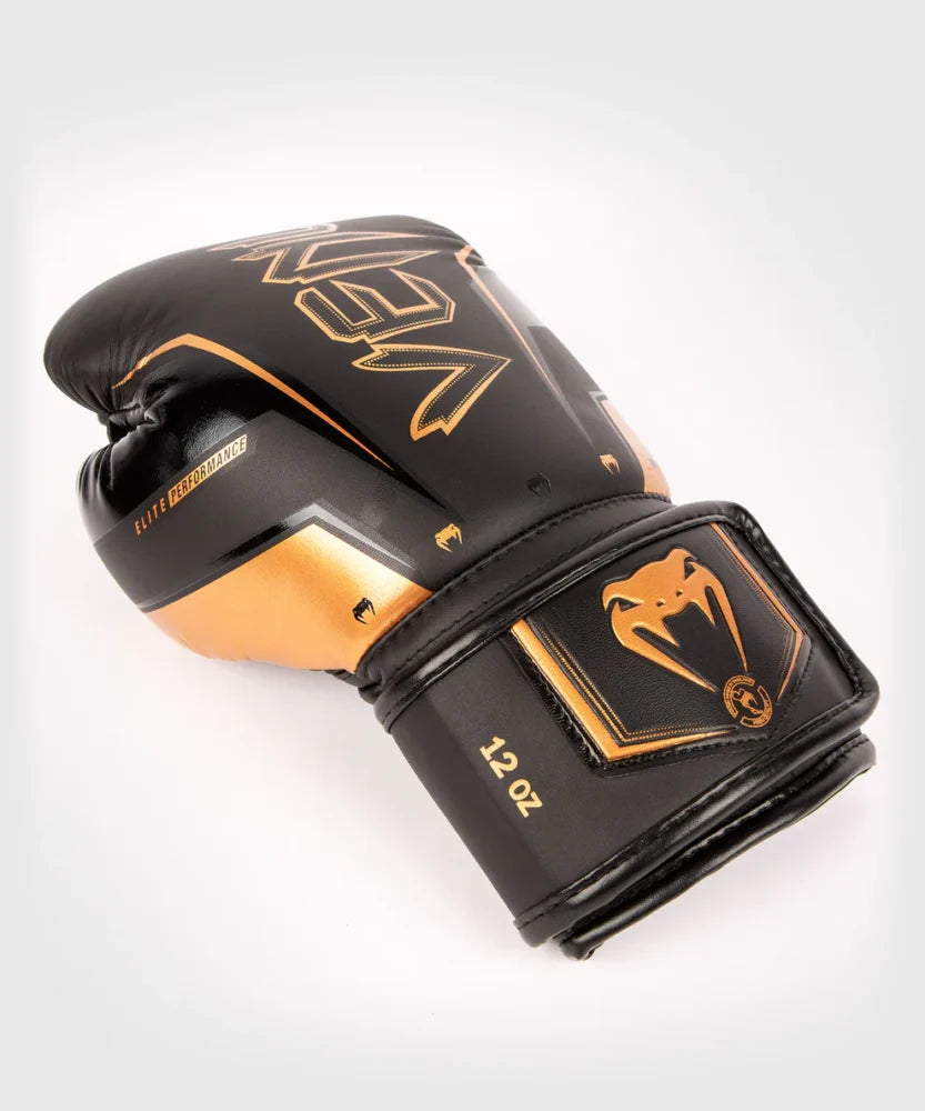 GUANTONI DA BOXE VENUM ELITE EVO - NERO/BRONZO