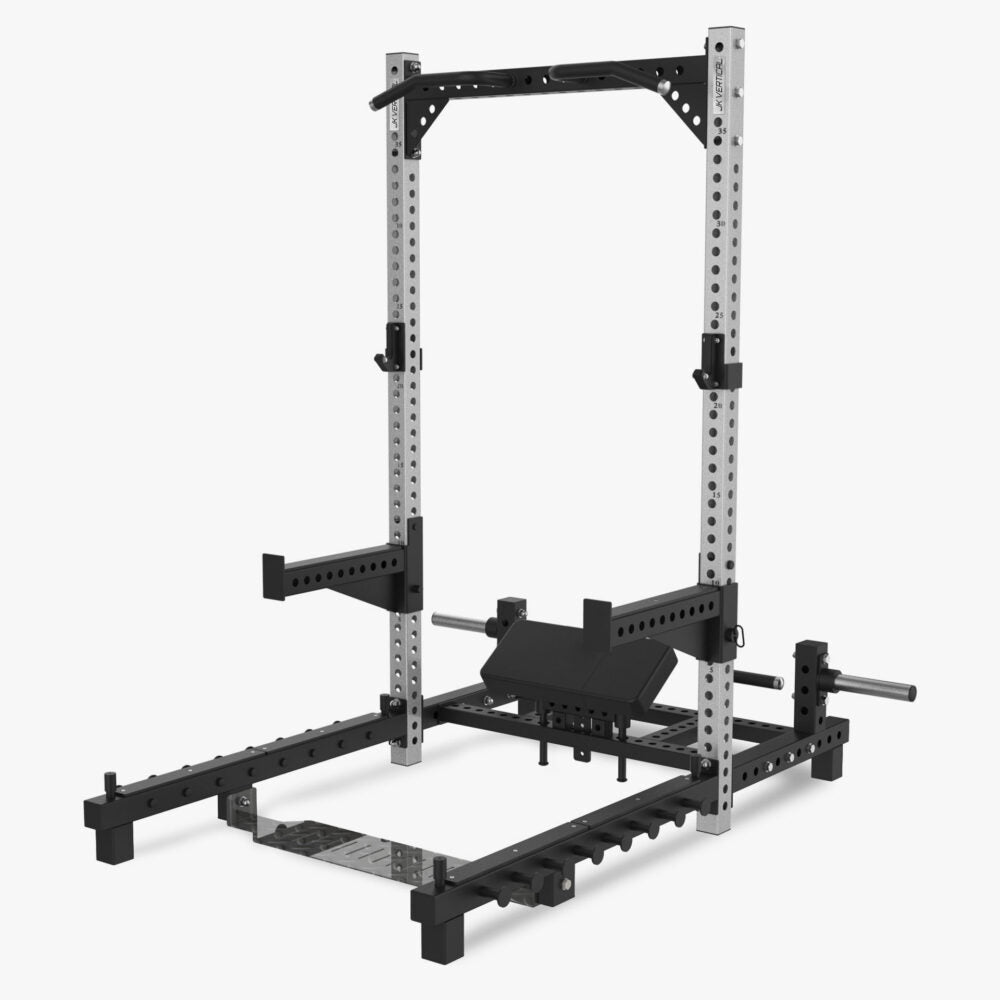HALF RACK CON POSTAZIONE HIP THRUST LINEA JK VERTICAL