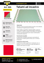 TATAMI AD INCASTRO 2 CM. – DIMENSIONE 1 x 1 M