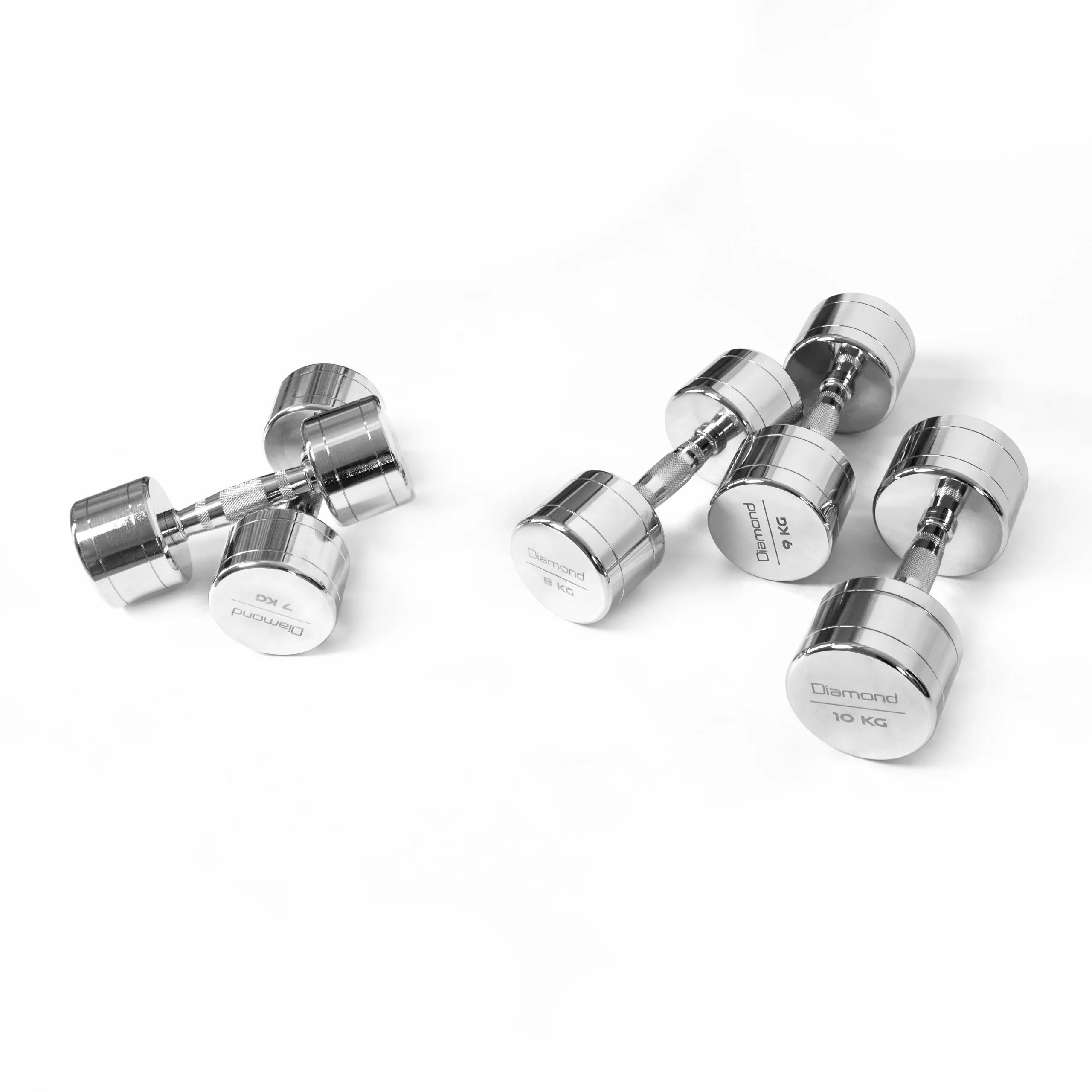SET MANUBRI CROMATI 1-10 KG DIAMOND