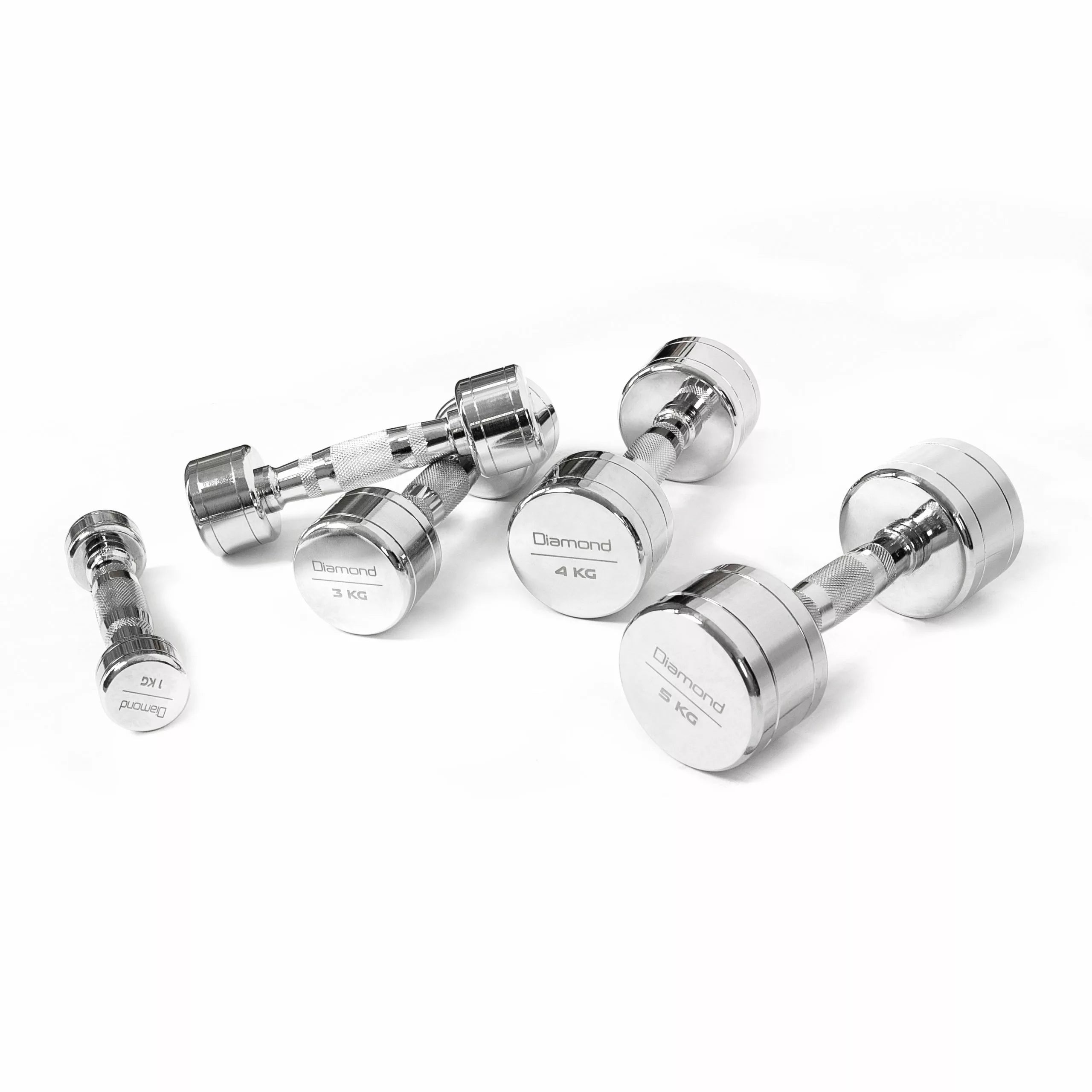 SET MANUBRI CROMATI 1-10 KG DIAMOND