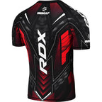 RASHGUARD RDX IMMAF APPROVATA MANICA CORTA A COMPRESSIONE